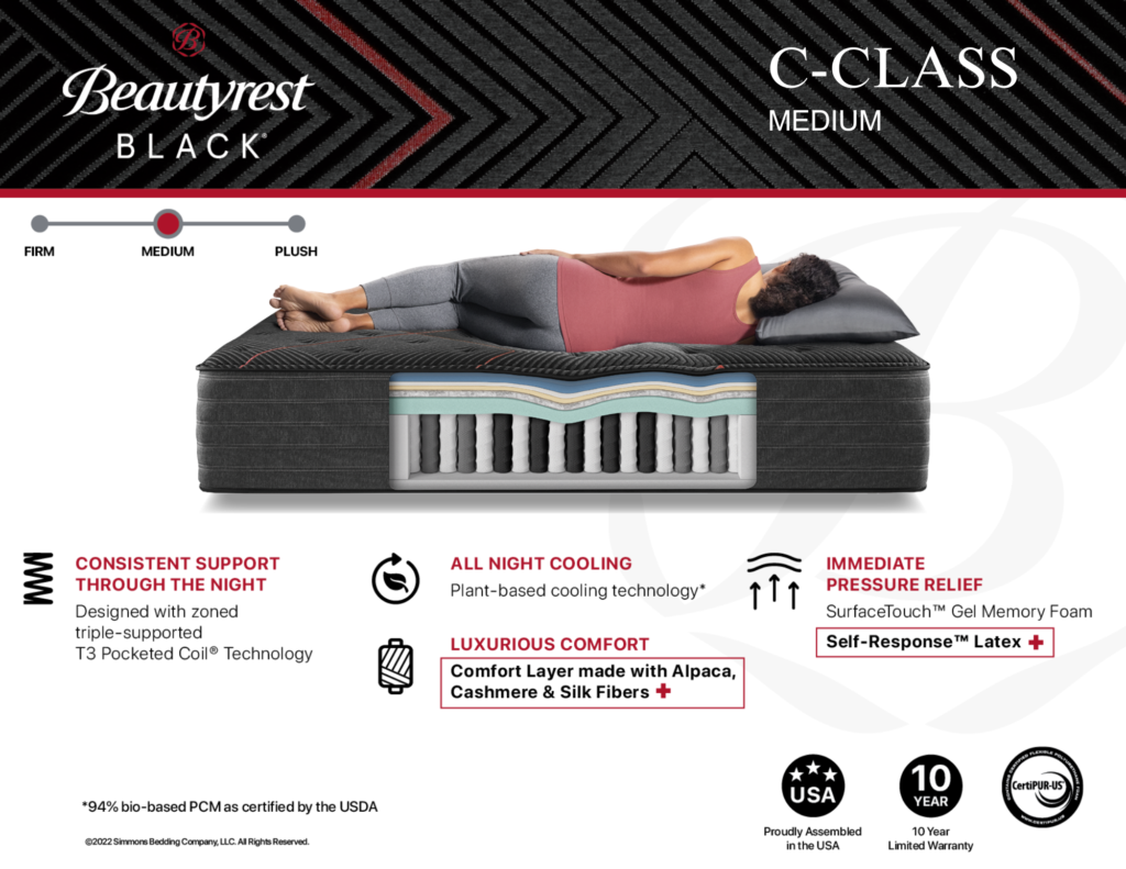 Beautyrest Black C-Class Medium | Baer's Mattress Den